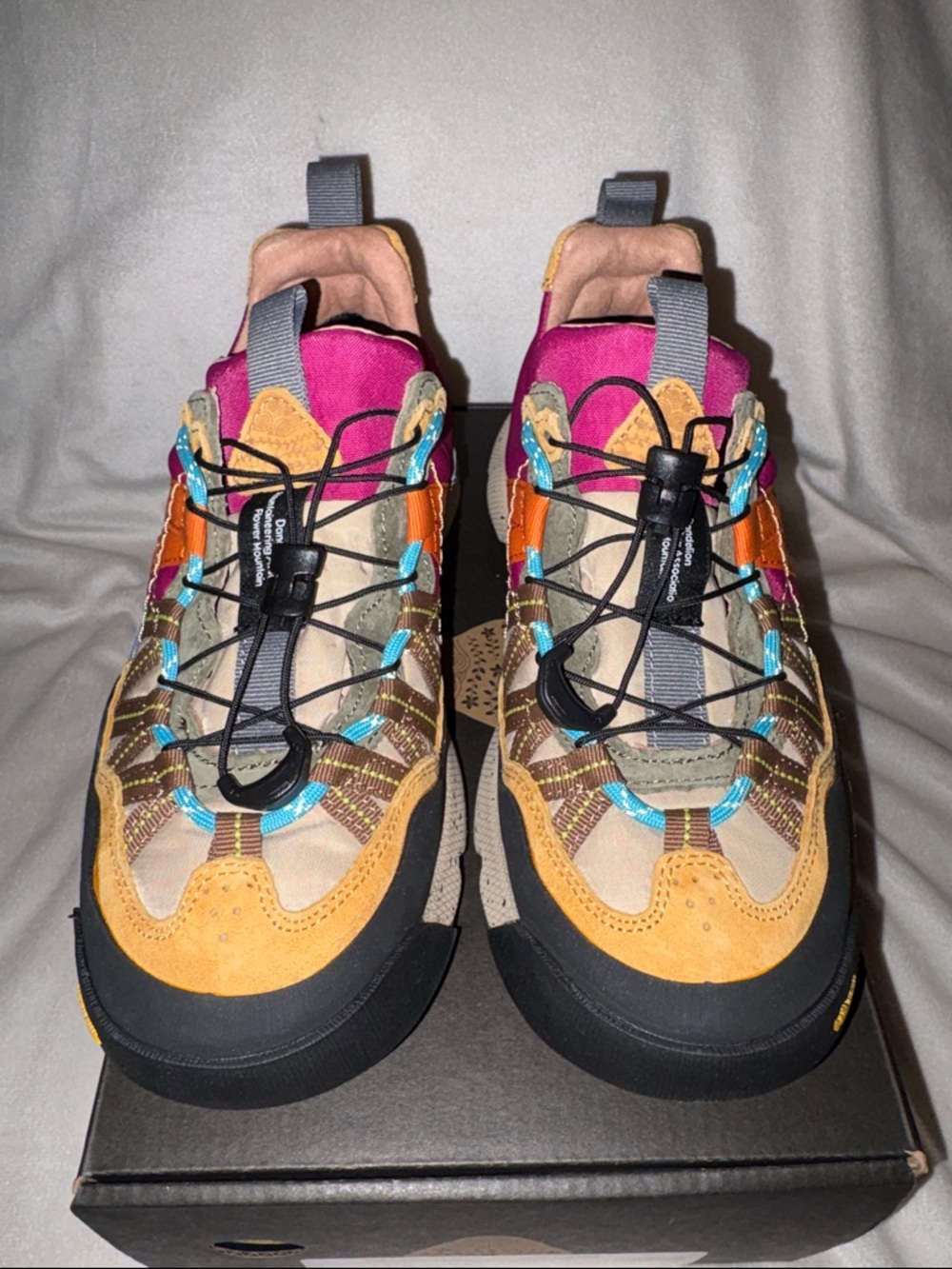 NWT Flower Mountain Iwano 2 Waterproof Hiking Shoe in Black-Dark Grey - Picture 7 of 16